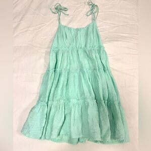 Bright Blue Summer Mini Dress.